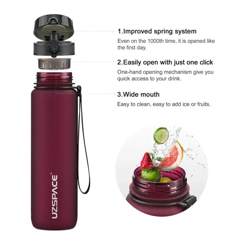 500/800/1000 ML Sports Water Bottle - Image 4